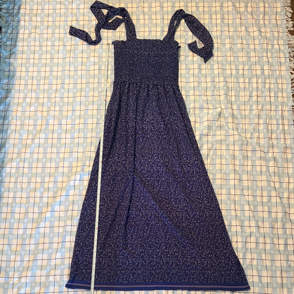 Max Studio Blue Floral Maxi Dress